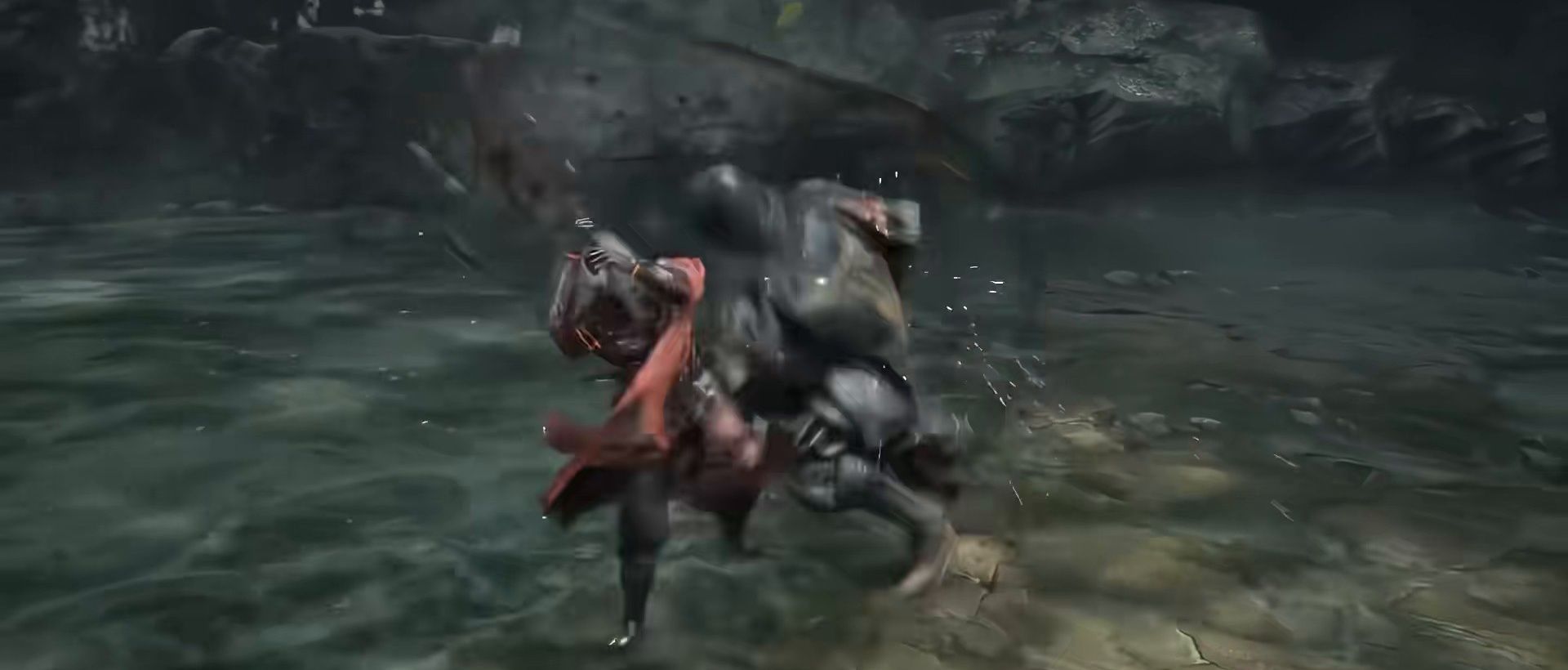 Boss fight: an oppressive showdown against a colossal foe